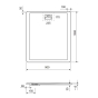 Піддон душовий композитний Excellent Lavano 1000x900 cm чорний (BREX.1103.100.090.BLN) - 3
