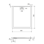 Піддон душовий композитний Excellent Lavano 900x800 cm капучино (BREX.1103.090.080.CAN) - 4