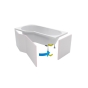 Панель бічна 650 мм для ванн Excellent Be Spot (OBEX.BSB.16WH) - 1