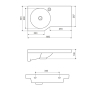 Умывальник Excellent Be Spot 60×35 см (CEEX.2301.600.WH) - 5