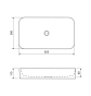 Умывальник Excellent Cori 61х36 см (CEAC.3301.610.WH) - 5