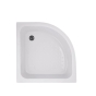 Душовий піддон LIDZ Kapielka ST 80x80х26 см, напівкруглий з панеллю, діаметр зливу 52 мм LKAST808026 - 1