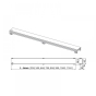 Решітка для трапу AlcaPlast GL1200 750 мм (GL1202-750) - 3
