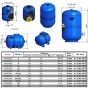 Гидроаккумулятор вертикальный c фиксированной мембраной 105 л ZILMET Hydro-pro 10bar 8694900304189689 - 4