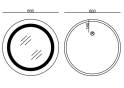 Дзеркало MIXXUS Plain MC02-60 годинник, LED-підсвічування, антизапотівання (MI6012) - 5