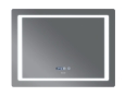 Зеркало MIXXUS Style MR03-80x60 часы, LED-подсветка, антизапотевание (MI6005) - 2