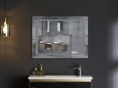 Зеркало MIXXUS Style MR03-80x60 часы, LED-подсветка, антизапотевание (MI6005) - 4