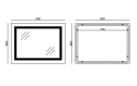 Зеркало MIXXUS Style MR03-80x60 часы, LED-подсветка, антизапотевание (MI6005) - 5