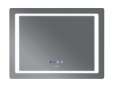 Дзеркало MIXXUS Style MR03-90x70 годинник, LED-підсвічування, антизапотівка (MI6007) - 2
