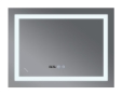 Дзеркало MIXXUS Warm MR02-120x80 годинник, LED-підсвічування, антизапотівання (MI6001) - 2