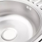 Кухонная мойка WEZER 770x500x160 Deсor + сифон (7750(0,6)D) - 4