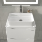 Тумба Sanwerk Alessa Air 60 белая с ТОП панелью и умывальником Rapid 50x35, 2F (MV0000899) - 7