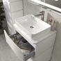 Тумба Sanwerk Alessa Air 60 белая с ТОП панелью и умывальником Rapid 50x35, 2F (MV0000899) - 9