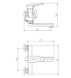 Смеситель для ванной Mixxus Pegas 009 Euro (MI6244) - 5
