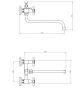 Смеситель для ванной Mixxus Mauro 140-B Euro (MI6256) - 5