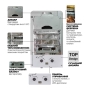 Газова колонка MIXXUS GWH-0610 Basic Glass димохідна 10 л/хв, панель зі скла з малюнком (WH0027) - 5