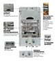 Газовая колонка MIXXUS GWH-0510 Basic Glass дымоходная 10 л/мин, панель из стекла с рисунком (WH0026) - 5