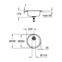 Мийка для кухні Grohe D 440 мм кругла, матова (31720SD0) - 4