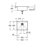 Мийка для кухні Grohe 550 x 450 мм, 1 чаша, матова (31726SD0) - 4