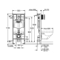 Комплект для унитаза 3-в-1 Grohe Solido 1.13 м высота установки, кнопка Even Black (38811KF0) - 5