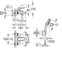 Однорычажный смеситель для ванны Grohe Cubeo (1018142430) - 4