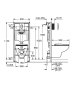 Комплект SOLIDO 5в1 Унитаз + инсталляция Grohe Rapid SL c клавишей Arena Cosmopolitan (39418000) - 2