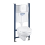 Комплект Solido 5в1 Унитаз + инсталляция Grohe Rapid SL c клавишей Skate Air (39116000) - 1