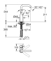Смеситель для раковины Grohe Essence L-Size (24177KF1) - 5