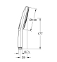 Ручний душ Grohe Rainshower Smartactive 130, 3 режими струменя (22127KF0) - 5