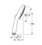 Ручний душ Grohe Tempesta Cube 110, 2 режими струменя (267462433) - 8
