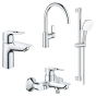 Набір змішувачів для ванної та кухні Grohe BauLoop (UA123225K3) - 1