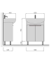 Тумба Мойдодир Dakota Craft 60 з умивальником Proxy 60 дуб крафт (00-0008566) - 8