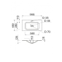 Умивальник Vivia Frate 100 (A0053511) - 5