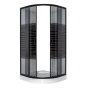 Душовий кут VIVIA 091 Black s line JK New 90*90*191 низький піддон (A0055604) - 2