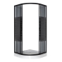 Душовий кут VIVIA 091 Black s line JK New 90*90*191 низький піддон (A0055604) - 3