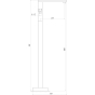 Смеситель для ванны TOPAZ Odiss TO 18113-H66 хром (9694900304195601) - 000021001 - 4