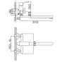 Смеситель для ванны Haiba Gaudi 006 Euro (HB9593) - 7