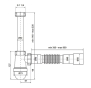 Сифон для умивальника Zerix SU-03-В 1 1/4"x40 без випуску (ZX5084) - 2
