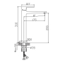 Смеситель для умывальника Haiba Kant 001 HIGH (HB9601) - 6