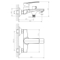 Смеситель для ванны Haiba Troya 009 Euro (HB9661) - 7