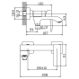 Смеситель для ванны Haiba Monaco 009 (HB9653) - 7