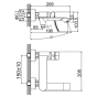 Смеситель для ванны Haiba Bolero 009 короткий излив (HB9578) - 7