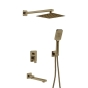 Встраиваемая душевая система Haiba KUBUS 009 (INNER) BRUSHED GOLD (HB9629) - 1