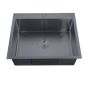 Мойка Zerix ZH5045-215 Nano-Black (3.0/0.8) с нерж. стали (MX1580) - 1