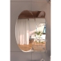 Зеркало настенное Zerix SOLO MOZ01-65x85x10 ассиметичное с 3-мя полками (ZX5625) - 2