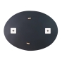 Зеркало настенное Zerix FUSION MOZ03-55x70 овальное с декором (ZX5632) - 4