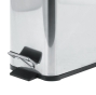 Мусорное ведро с плавным закрытием прямоугольное Zerix Sansa-TC0105 SS Color 5л цвет нержавейка (ZX5893) - 3