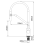 Смеситель для кухни Koer KI-70026-12 с белым силиконовым изливом (KR5212) - 8