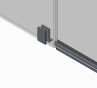 Двері в нішу Koer SR SD04-120x200-TR-07 прозоре скло Easy Clean 10мм, графіт (KR5388) - 5