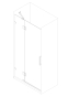 Двері в нішу Koer SR SD04-100x200-TR-01 прозоре скло Easy Clean 10мм, хром (KR5386) - 5
